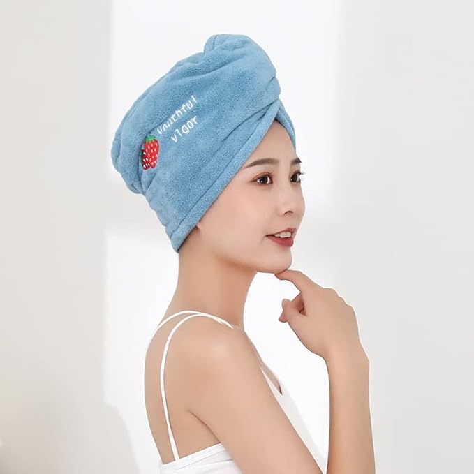 CLICKSWIFT® Hair Wrap Towels for Women Wet Hair, Curly, Longer, Thicker Hair Drying Towels for Women Wipe Head After Washing Hair Towels 1 Pcs - Image 4