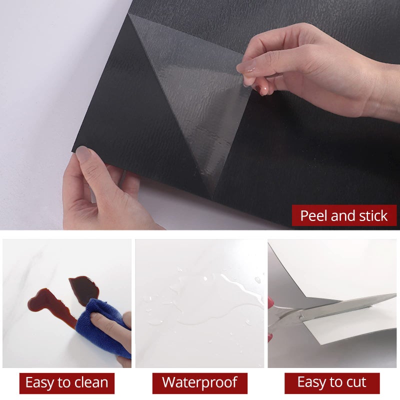 WESTICK بلاط أرضيات ويستيك القابل للتقشير واللصق 12 × 12 بوصة 20 قطعة رخام أبيض لاصق أرضيات الفينيل للحمام بلاط أرضيات ذاتي اللصق صفائح اللينوليوم واللامينيت لغرفة النوم - Image 5