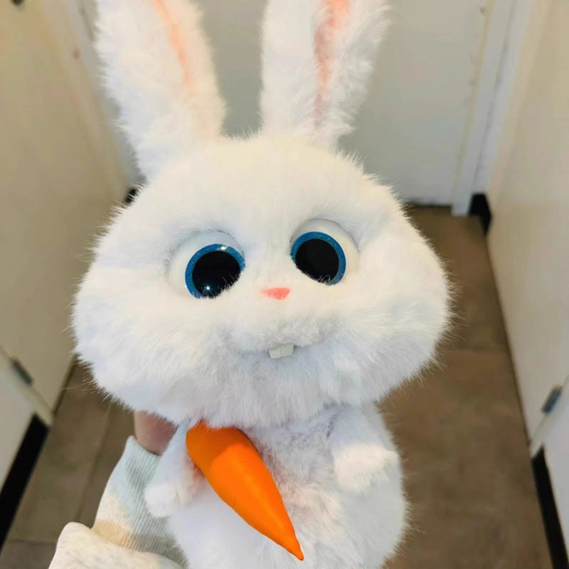 Stuffed doll 30 cm secret life to survive surpass the cute snowball (30 cm snowball rabbit Boss D). - Image 2