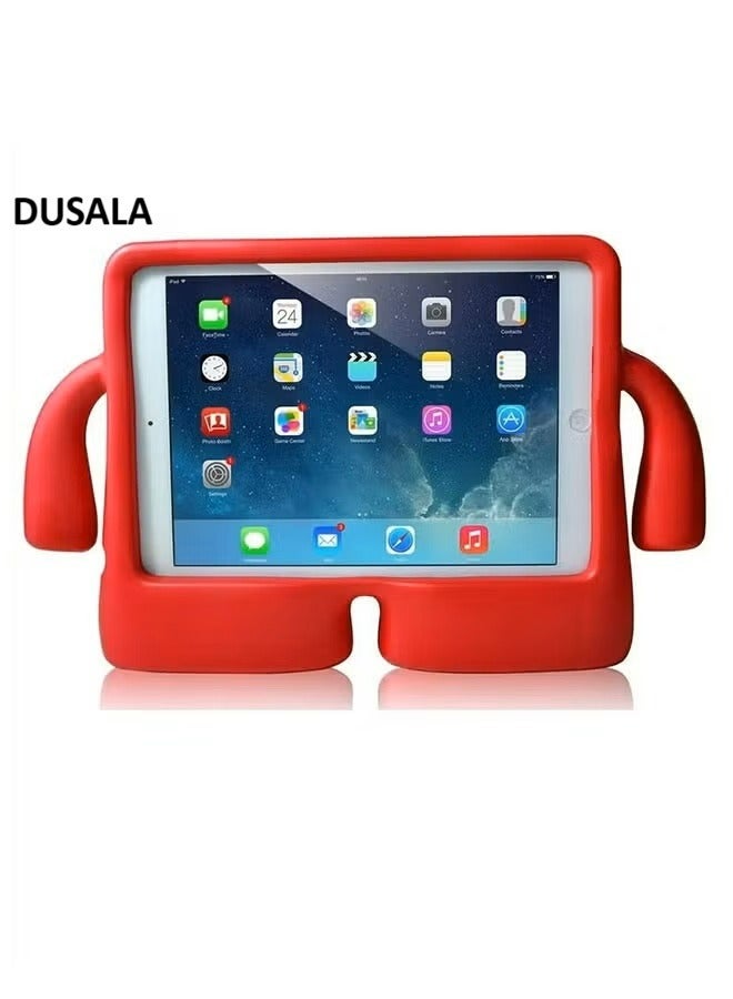 DUSALA Kids Shock‑Proof EVA Case with Handle & Stand for iPad Air 4/5 10.9 2020 2022 Bright Durable Cover(Red)