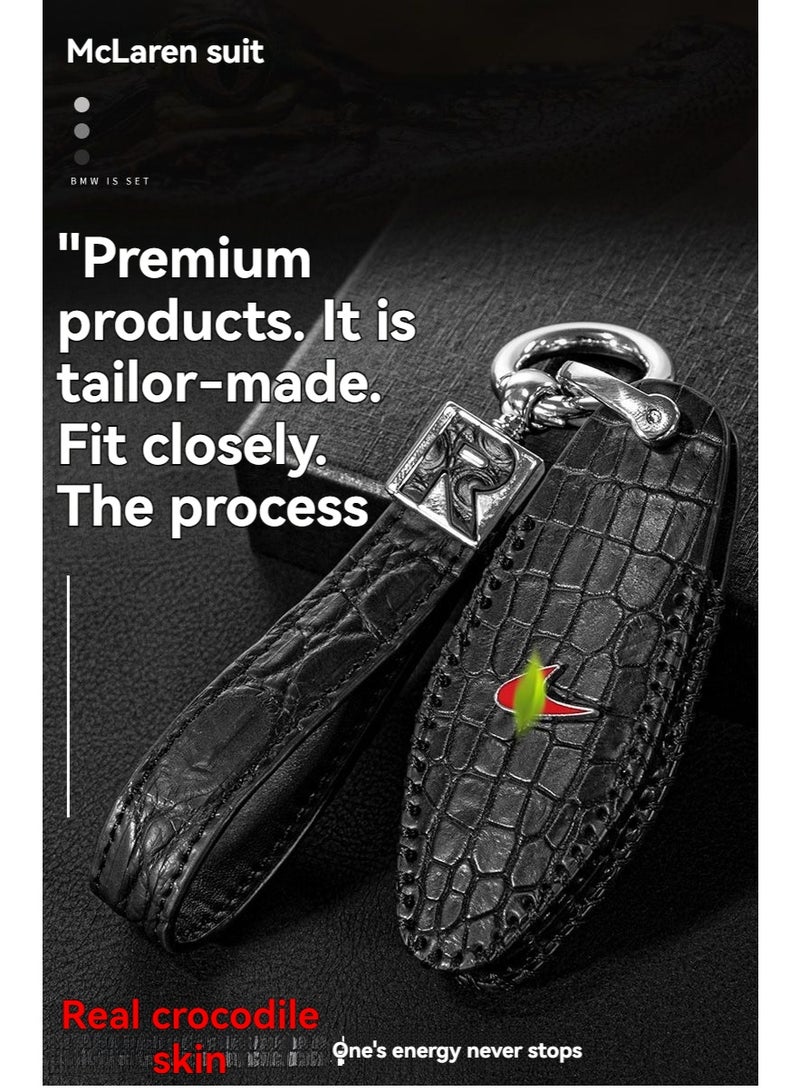 McLaren Crocodile Leather McLaren Key Fob for 720S, 570, S600, LT, 540C, 570GT High-End Cars Genuine Leather Bag - Image 3