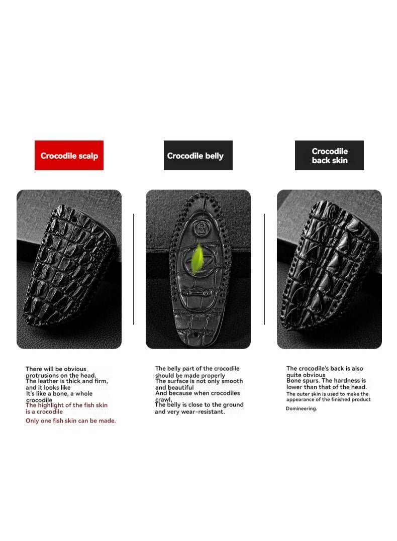 McLaren Crocodile Leather McLaren Key Fob for 720S, 570, S600, LT, 540C, 570GT High-End Cars Genuine Leather Bag - Image 5