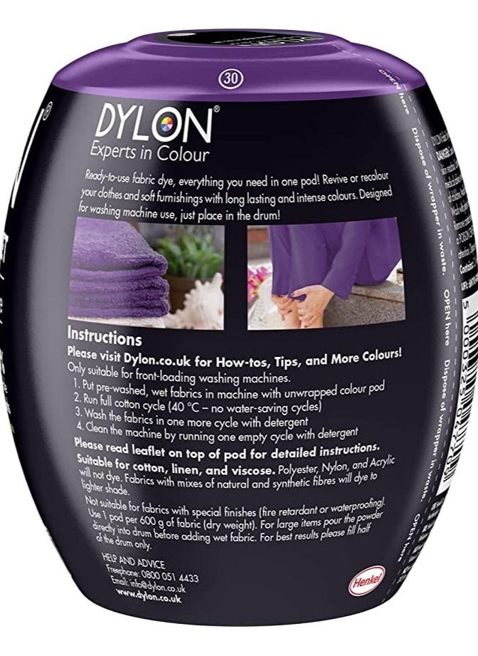 DYLON All In One Fabric Dye Pod Deep Violet 350g  - Image 2