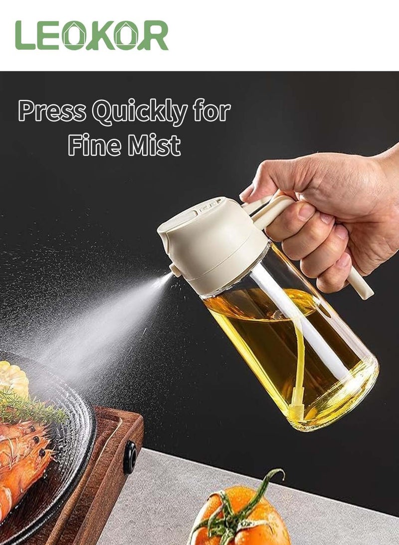 ليوكور رشاشات الزيت، موزع زيت زيتون 2 في 1، وبخاخ زيت - Image 2