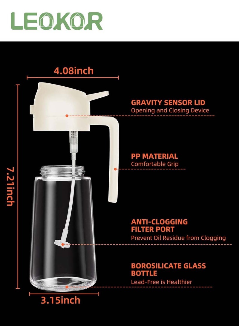 ليوكور رشاشات الزيت، موزع زيت زيتون 2 في 1، وبخاخ زيت - Image 4