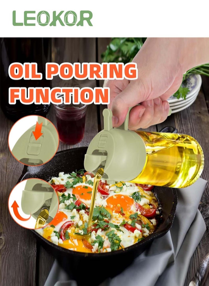 ليوكور رشاشات الزيت، موزع زيت زيتون 2 في 1، وبخاخ زيت - Image 3