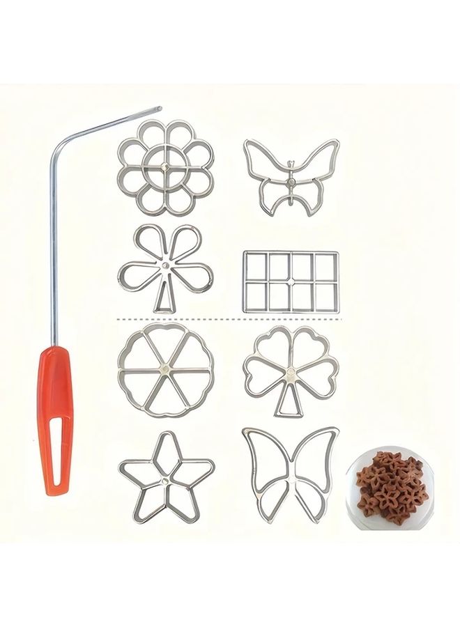 4Pcs Biscuit Mold Set Interchangeable Heads Butterfly Star Snowflake Leaf Baking Accessories - Image 1