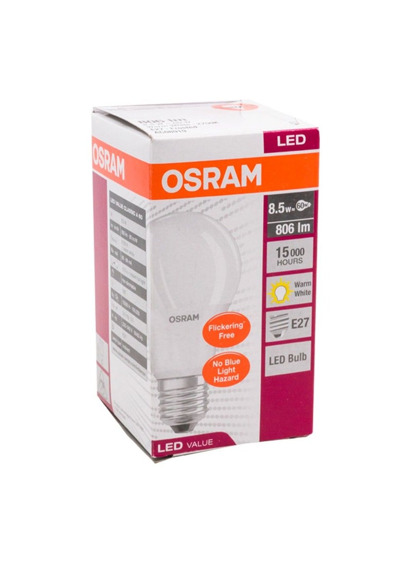 Osram Osram Led Value Classic 8.5W Warm White  - Image 3