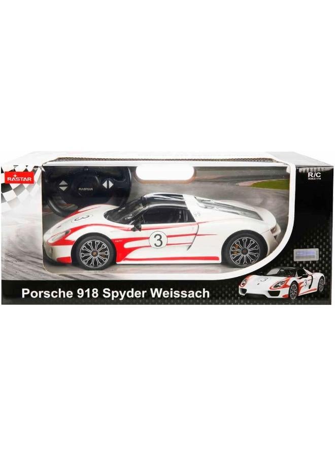 راستار RASTAR 6930751307841 762 70710 "بورش 918 Weissach نموذج مصبوب، مقياس 1:14 - Image 1