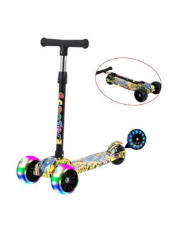 Tri Flash Wheel Graffiti Foldable And Adjustable Kids Scooter 55x58x25cm - pzsku/Z2836334E70DEC7DD006AZ/45/_/1733513242/6234a490-5982-45f5-951d-0fc084de0210