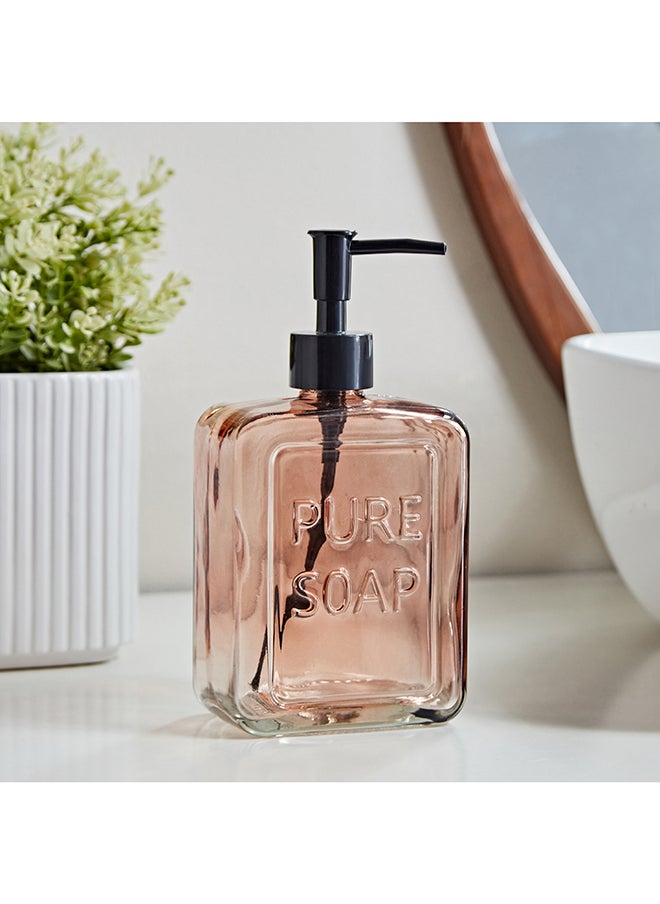 Home Box Alaska Assorted Single Glass Soap Dispenser 6 x 19.5 x 9.5 cm  - Image 1