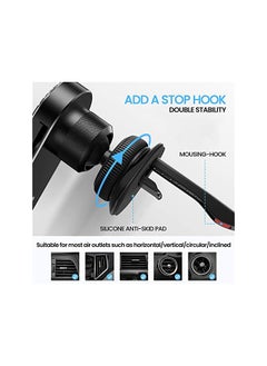 neotimely Phone Holder, Mobile Holder for Car Air Vent, Z Fold Car Mount, Phone Holder Car Compatible with for Samsung Galaxy Z Fold 4 3, Z Fold 2, S21 S20, iPhone 13 pro max 4.7-6.9 Inch Mobile Devices  - Image 3