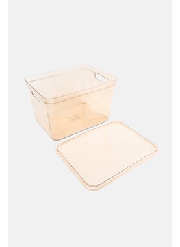 Muy Mucho Transparent Box With Lid 36 x 27 x 22 cm, Brown  - Image 2