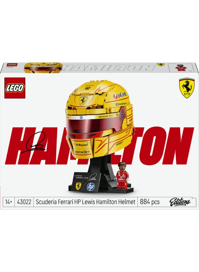 LEGO Editions Scuderia Ferrari HP Lewis Hamilton Helmet 43022 Building Set (884 Pieces) - Image 2