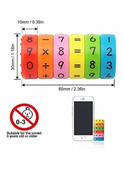 Y&D 2 Pcs Magnetic Arithmetic Learning Toy, Cylinder Numbers Toys, Intelligence Brain Developing Children Number Game Blocks, DIY Math Toy  - Image 2