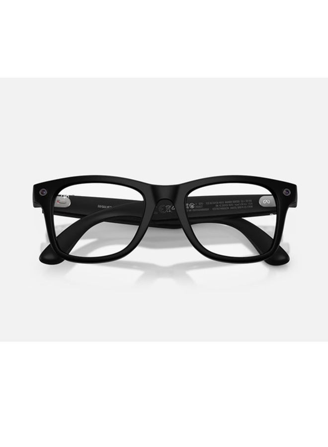 ميتا RAY-BAN (GEN 3) WAYFARER Bridge & Nosepads High Bridge Fit Frame Clear Blue-Violet Light Filter Lenses AI Glasses Size 50 -22 Matte Black - Image 5