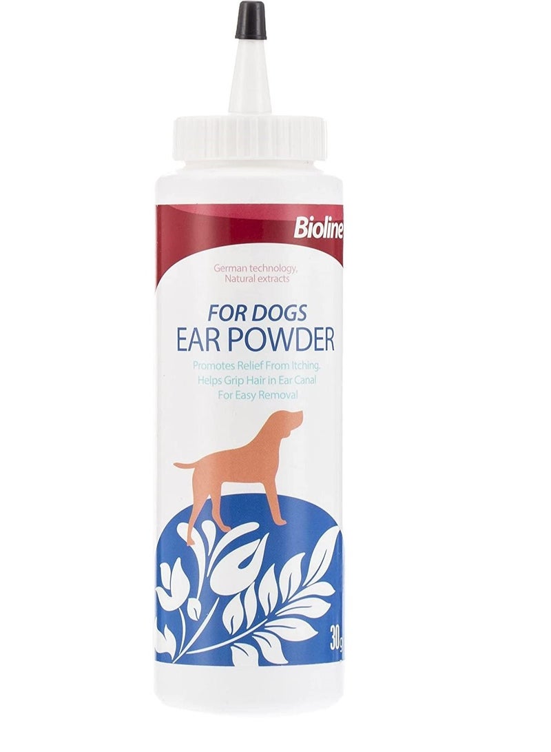 Bioline بودرة بيولين لتخفيف حكة الأذن للكلاب 30 جرام - Image 1