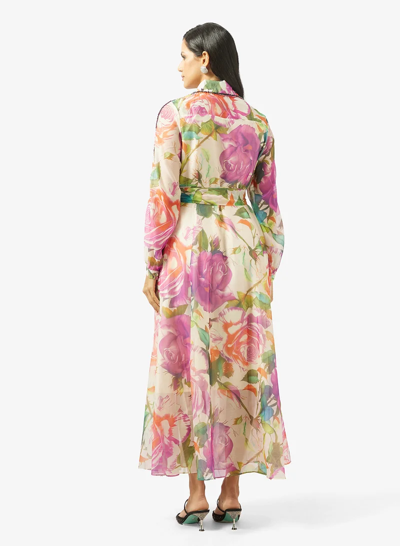 خزانة Floral  Print Dress