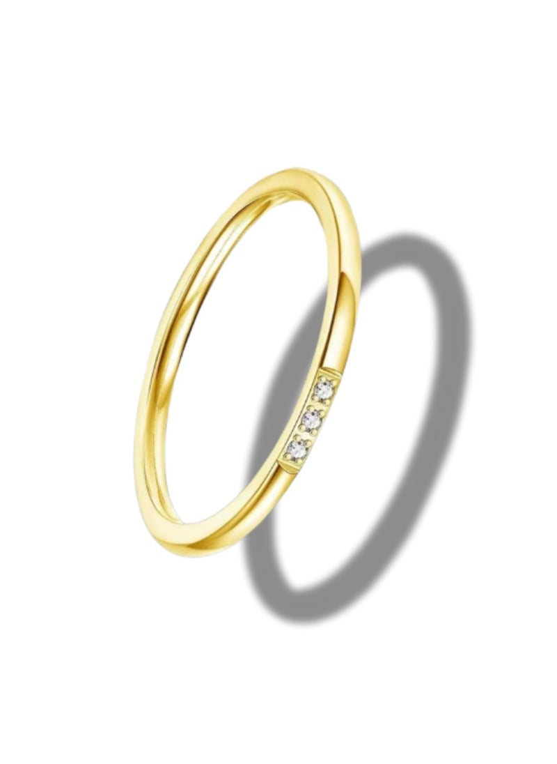 Soko Mesh Exquisite Women's Gold Band 1mm Diamond Rings - Handcrafted Wedding Band, Luxury Fashion Accessory, Timeless Design, Perfect Gift, Fine Jewelry Collection  - Image 4
