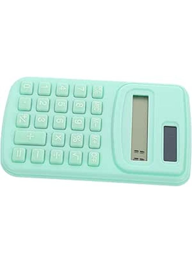 Mint Green Portable Electronic Calculator Slim Design for Students and Office Use - Image 1