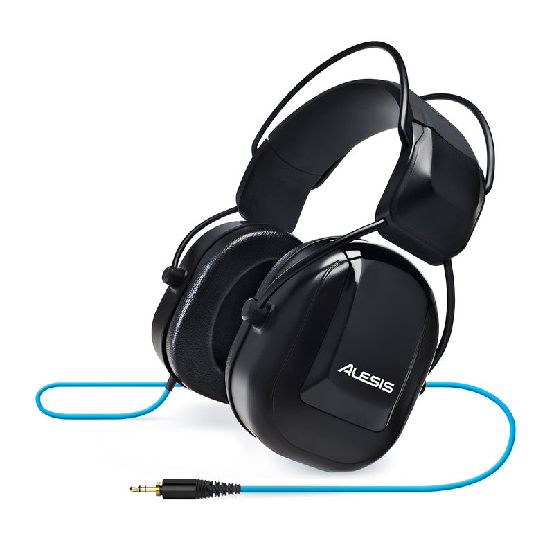 Alesis DRP100 OverEar Reference Headphones Built for Professional Electronic Drum Monitoring and Superior Audio Isolation