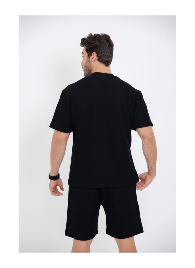WHITE RABBIT Printed Black Cotton Men Pajama  - Image 2