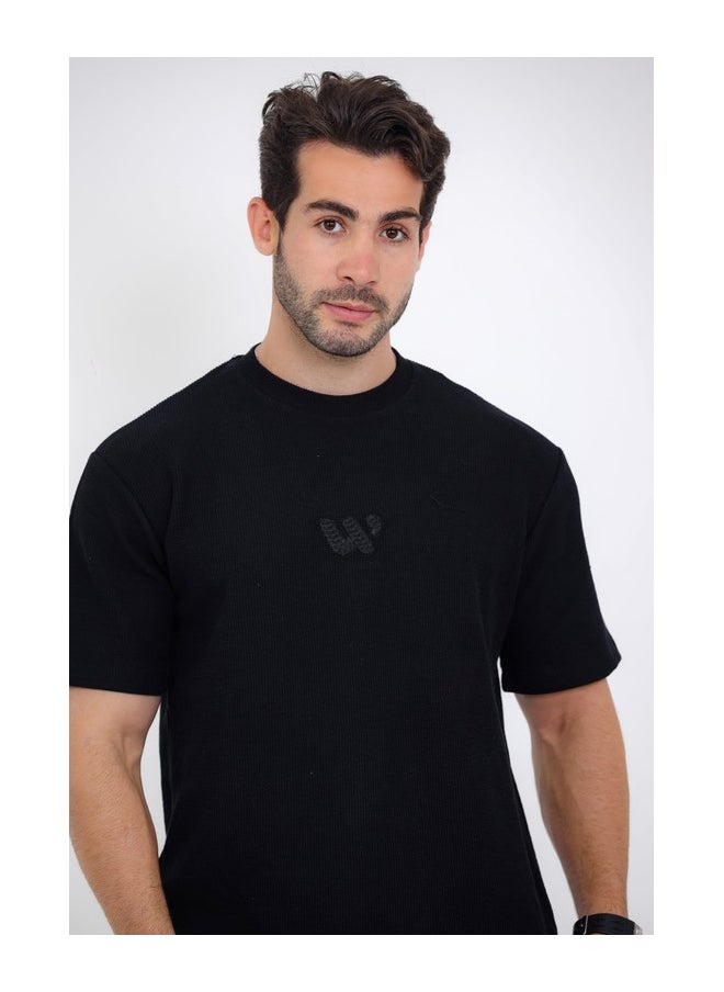 WHITE RABBIT Printed Black Cotton Men Pajama  - Image 4