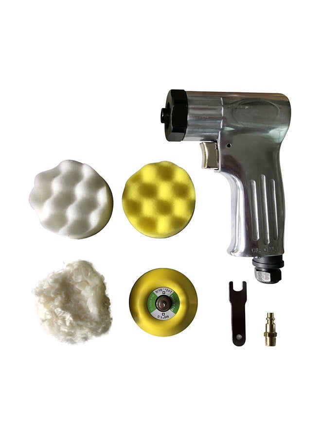NIBEMINENT Air Sander Pneumatic Polisher Machine Silver 24.5 × 17 4.5cm  - Image 1