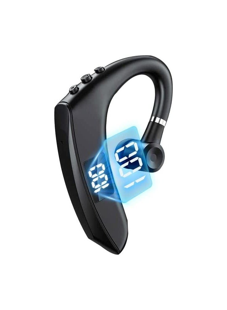Adjustable Bluetooth Headset, Wireless V5.2 Bluetooth Earpiece in-Ear Mini Sports Workout Earbuds IPX5 with Microphone Hands Free for Business/Office/Driving/Sporting (Universal Left and Right Ear) - Image 1