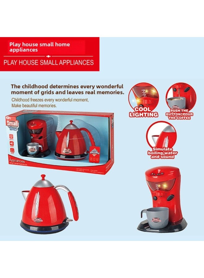 Children's Simulation Electric Vacuum Cleaner Tool Set Mini Play House Washing Machine Toys Wholesale-Color:Coffee Machine + Blender + Juicer - Image 4