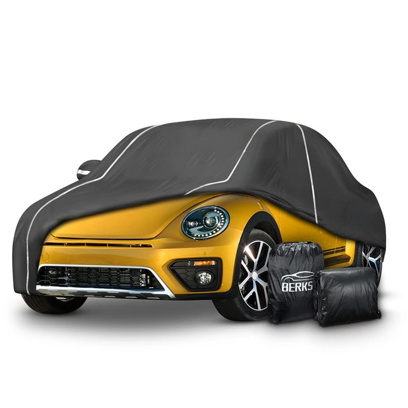 Waterproof Car Cover Compatible for Volkswagen New Beetle 19982024 All Weather 6 Layers Full Car Cover with Storage Bag