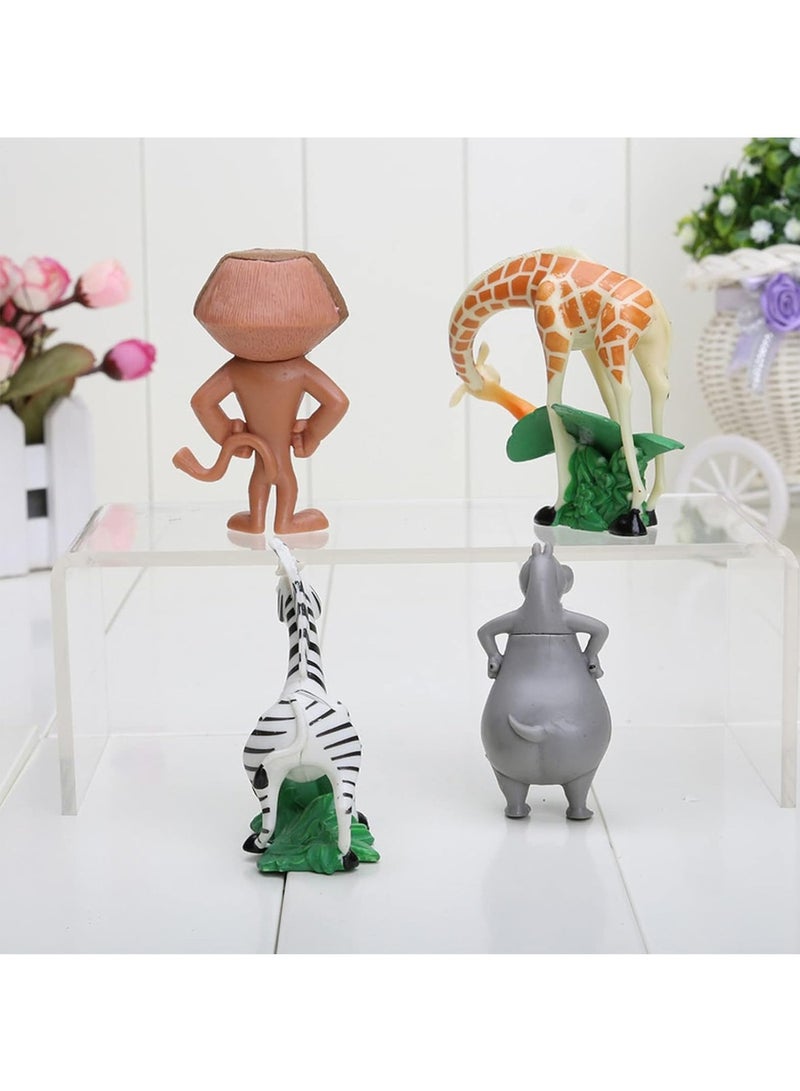 ELLEGLAM Madagascar Toys PVC Action Figures Movie TV Toys Children's Toys 4 Pieces/Set - Image 5