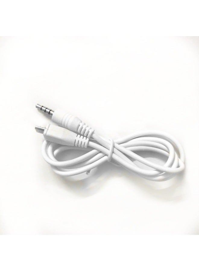Mobile Phone Karaoke Bao Mike To 4 Microphone Android Recording Line Audio Line Sound Card Live Recording Line-Color:White-Length:0.8 M 5-core Recording Cable White - Image 4