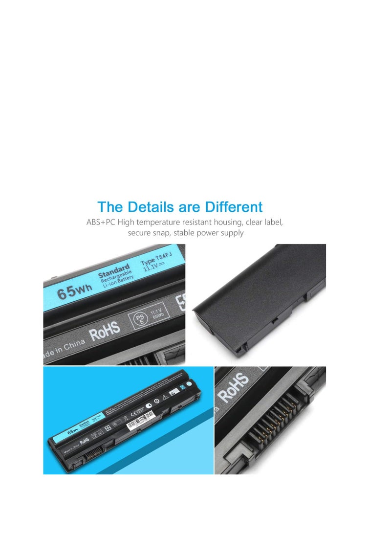 Terabyte New E6420 T54FJ Laptop Battery for Dell Latitude E5420 E5530 E6430 E6520 E6530 E6440 E6540 E5430 E5520 Inspiron 15R (5520) 17R (5720) 17R (7720) 15R (7520) P/N:8858X T54F3 M5Y0X P8TC7 P9TJ0 R48V  - Image 4