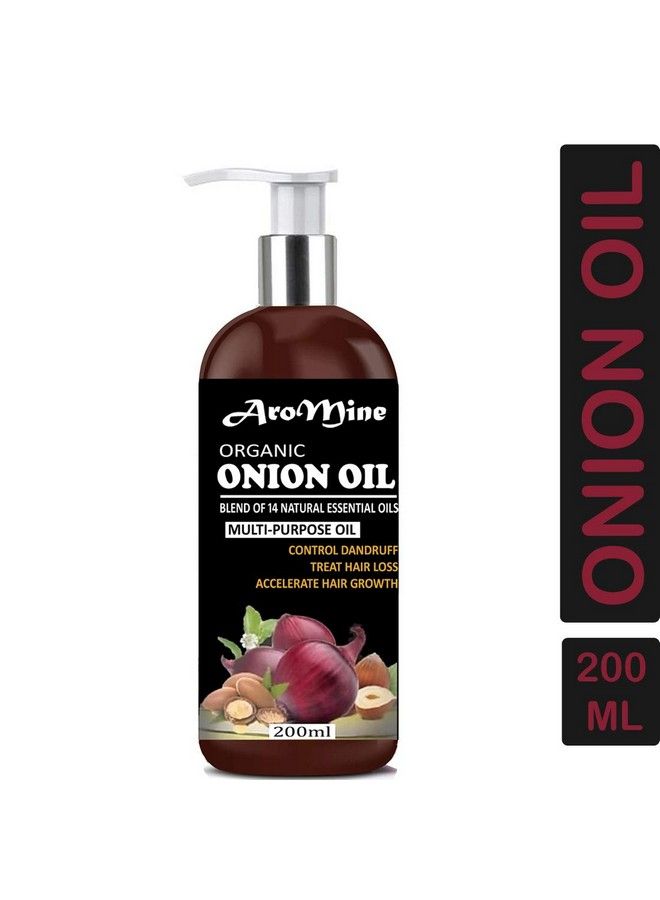 Aromine مجموعة زيت البصل الأحمر الطبيعي والعضوي (200 مل) وشامبو البصل الأحمر (200 مل) - Image 4