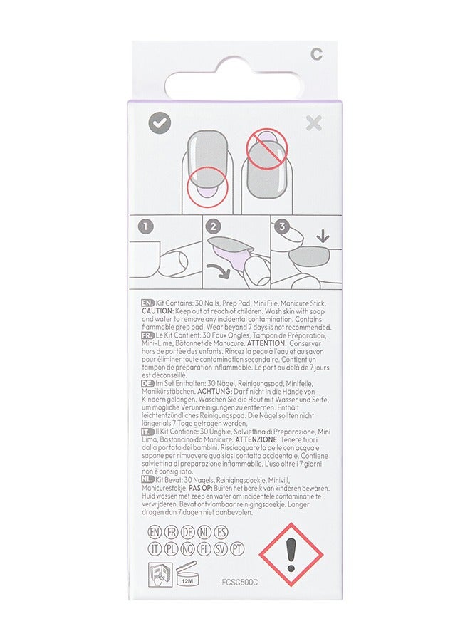 KISS Impress Nails Model - Classic French Small Ifc01C - Image 5