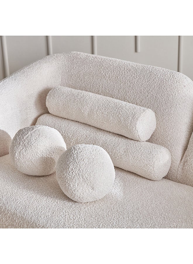 Home Box - Copenhagen 2-Seater Love Seat White Fabric Sofa 95 x 80 x 175 cm - Image 1