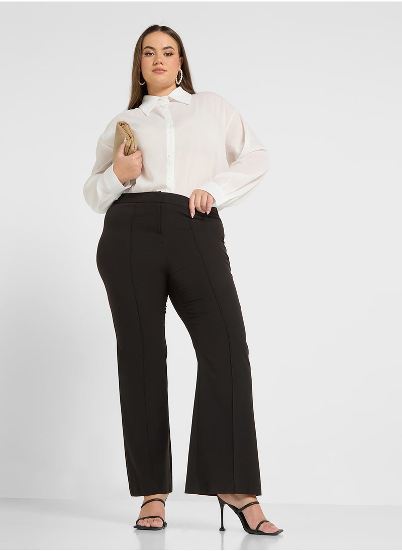 Ella Plus Sheer Button Down Shirt  - Image 4