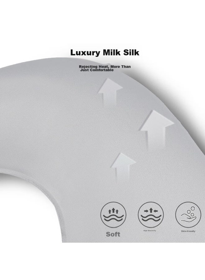 JAJALIN Jajalin Inflatable U-shaped Neck Pillow For Travel, High-speed Rail, Long-distance Flights, Sleeping, Air Cushion U-shaped Pillow  - Image 4