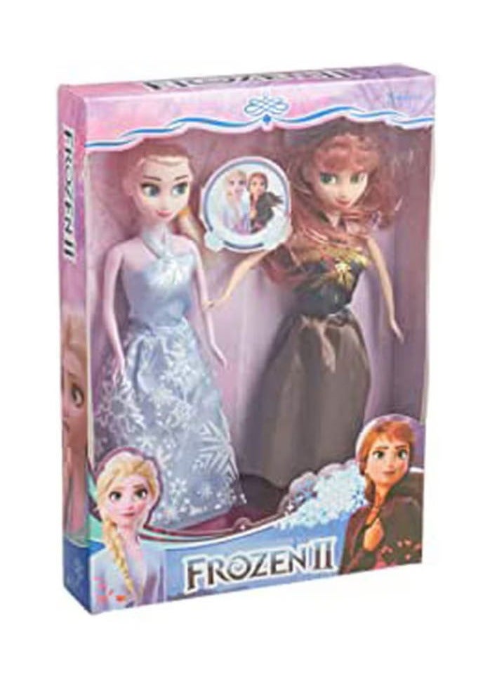 دمية فروزن للبنات، قطعتين - متعددة الألوان - Image 1