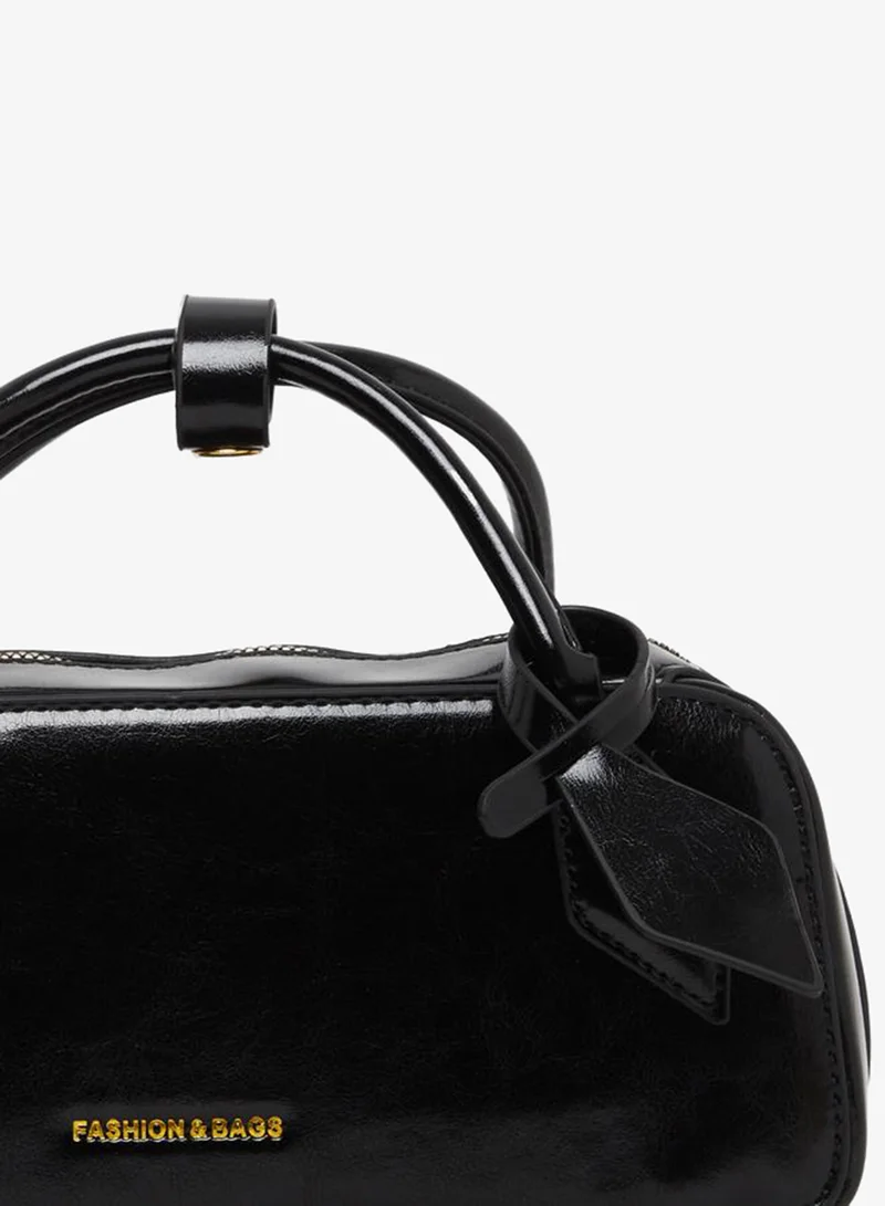 Styli  Styli Black Bowling Handbag Bag for Women | Best Price UAE