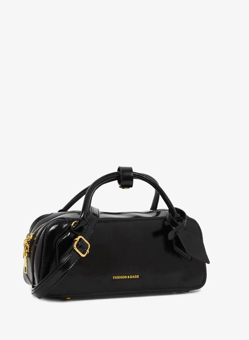 Styli Styli Black Bowling Handbag Bag