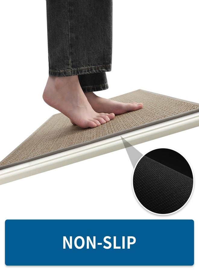 MontVoo Kitchen Rugs and Mats Non Skid Washable, Absorbent Runner Rugs for Kitchen, Front of Sink, Kitchen Mats for Floor(Brown, 20"x47") - Image 3