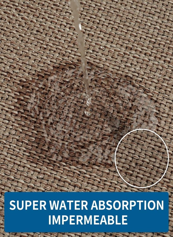 MontVoo Kitchen Rugs and Mats Non Skid Washable, Absorbent Runner Rugs for Kitchen, Front of Sink, Kitchen Mats for Floor(Brown, 20"x47") - Image 4