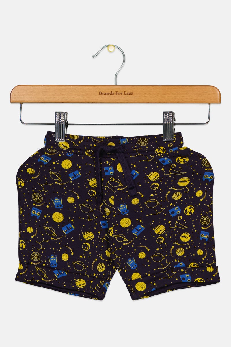 Hamleys Toddlers Boy Allover Print Basic Shorts, Multicolor - Image 3