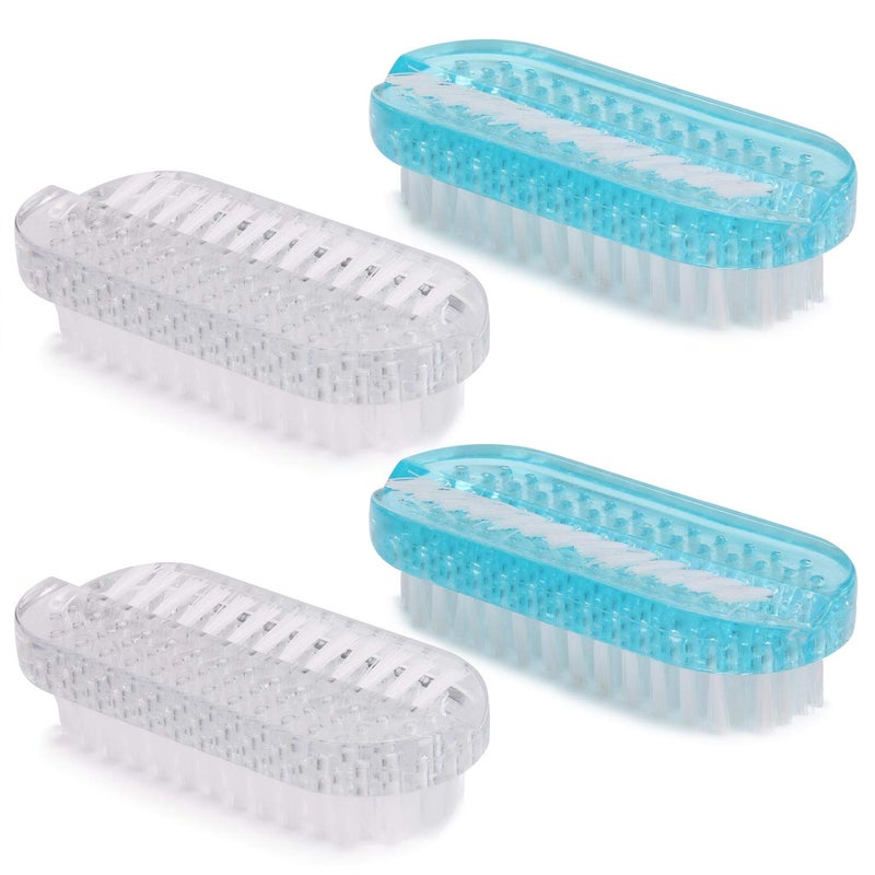 Tbestmax Cleaning Nail Brush Handle Scrubbing Brushes (Plastic Brush-4 Pcs) - Image 1