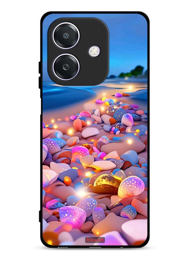 Tolwak Oppo A3x 5G Protective Case Cover Stones Art - Image 1