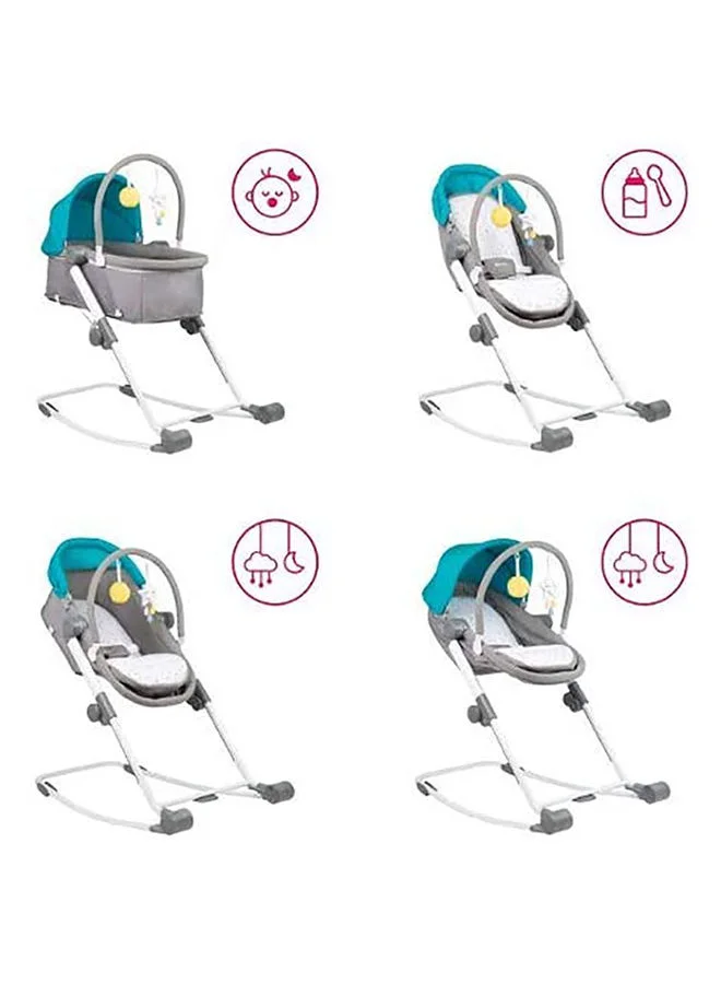 Badabulle 4 In 1 Compact Dream And Play - Bassinet And Play Bouncer