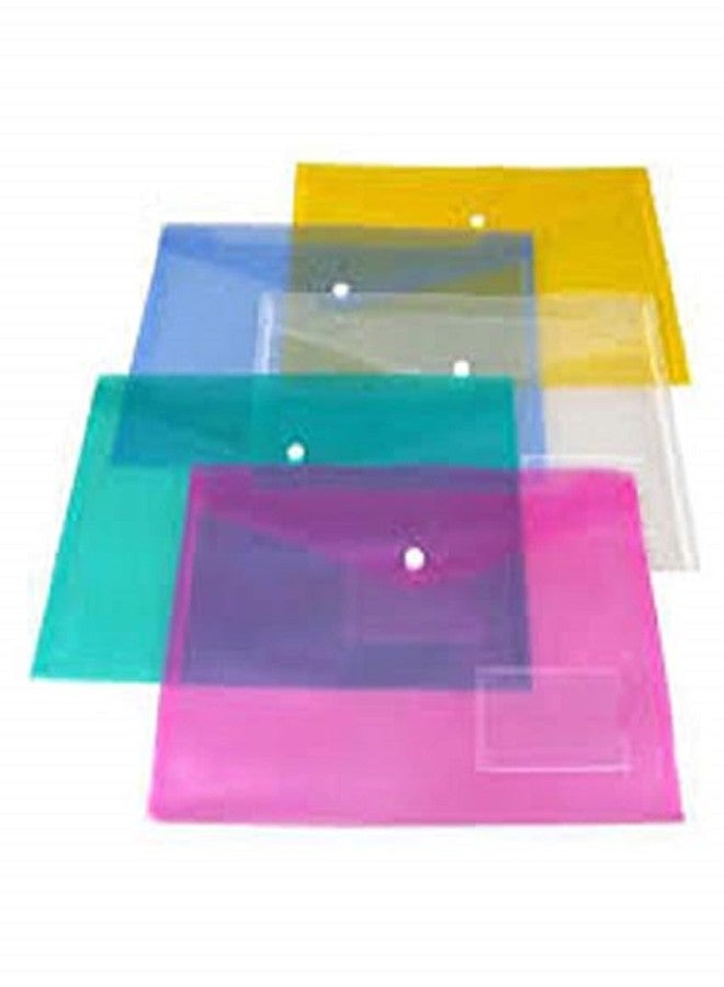 Peeplvalue مجموعة من 10 حقائب ملفات ملونة متنوعة من Peeplvalue، مقاس A4/Legal، بفتحة جانبية، وحافظة تخزين لأظرف ملونة، ومنظم بأزرار كبس، وحاوية بلاستيكية شفافة. - Image 1