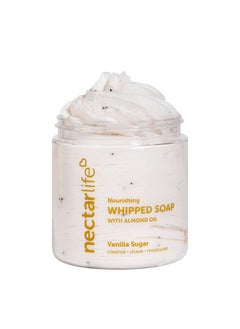 Nectar Bath Treats Nectar Life Whipped Soap and Shave Butter, 5 oz (Vanilla Sugar) 
